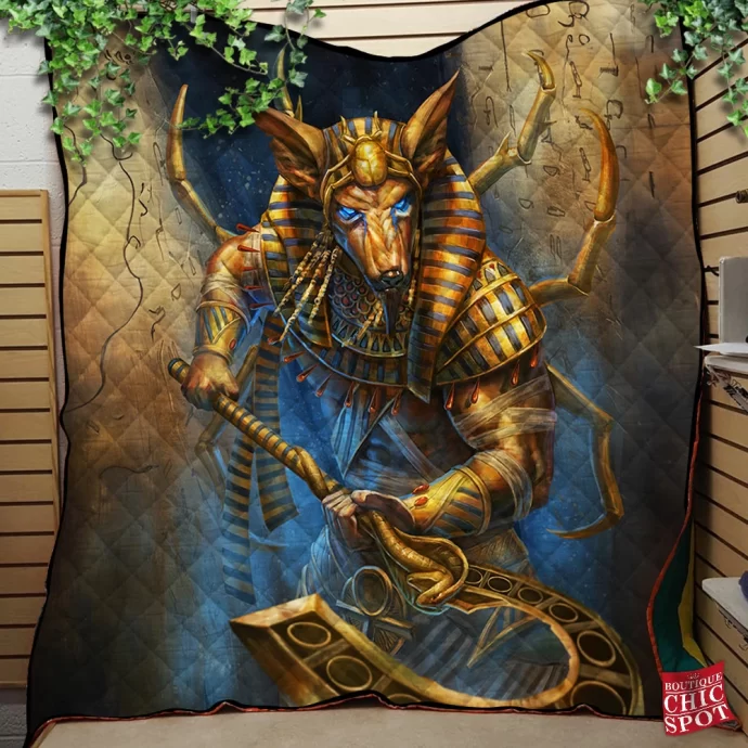 Anubis Quilt Blanket