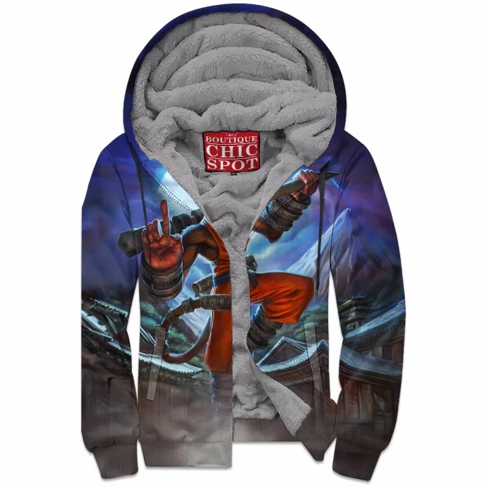 Hun Batz Smite Zip Fleece Hoodie