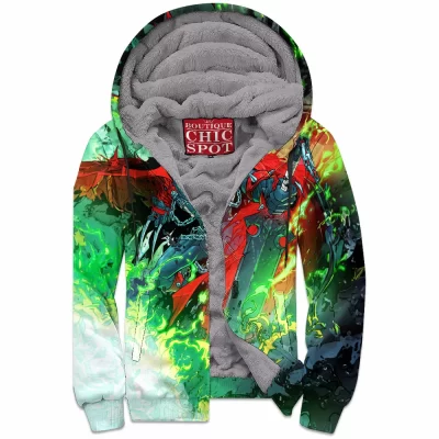 Comic Zip-Fleece-Hoodie, Spawn Zip-Fleece-Hoodie