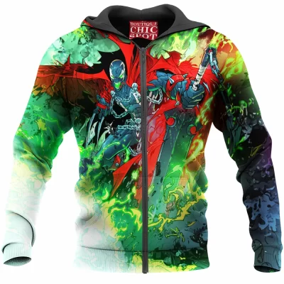 Comic Zip-Hoodie, Spawn Zip-Hoodie