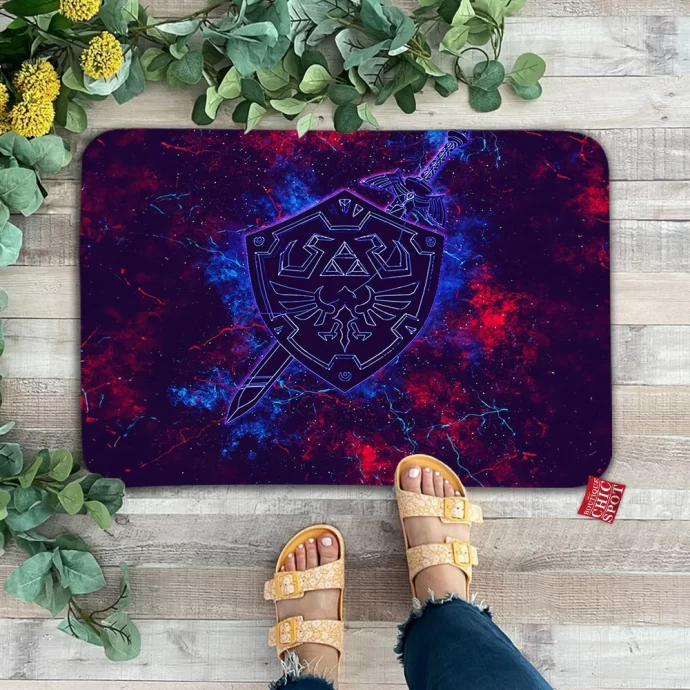 Link Zelda Sword Shield Doormat