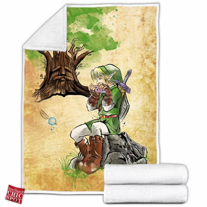 Zelda Link Fleece Blanket