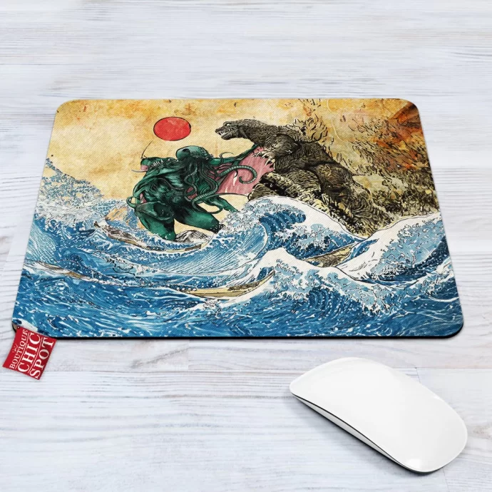 Cthulhu Godzilla Mouse Pad