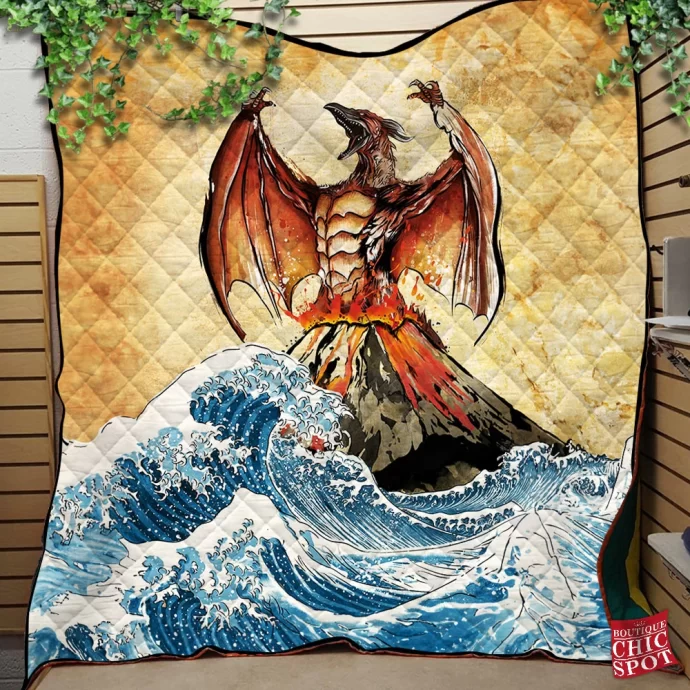 Pteranodon Quilt Blanket