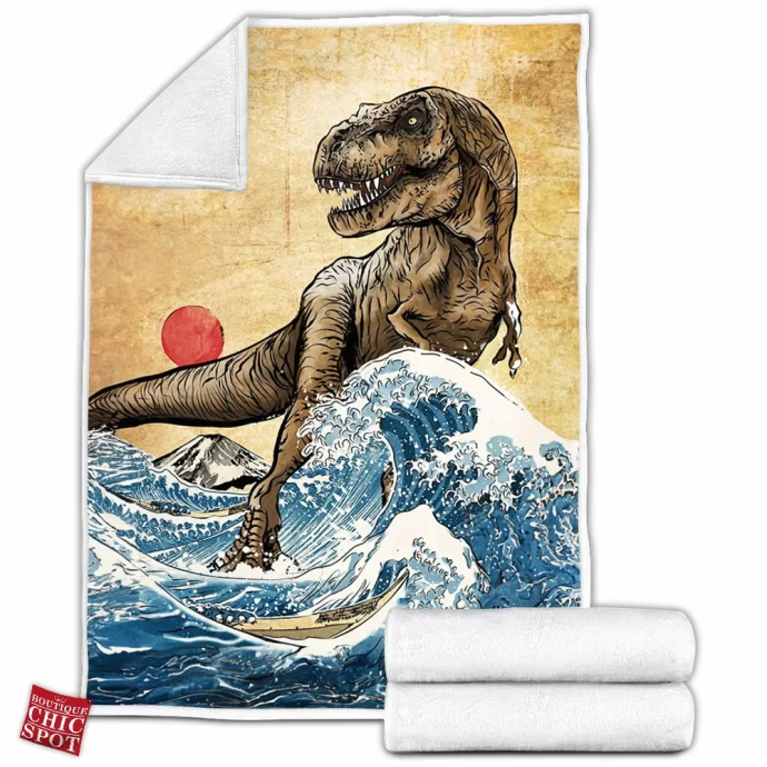 T-Rex Tyrannosaurus Fleece Blanket