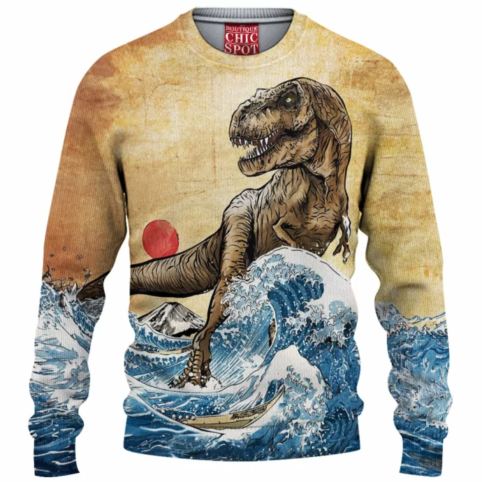 T-Rex Tyrannosaurus Knitted Sweater