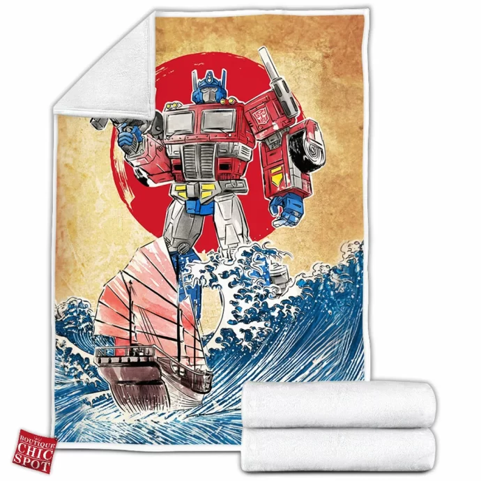 Optimus Prime Fleece Blanket