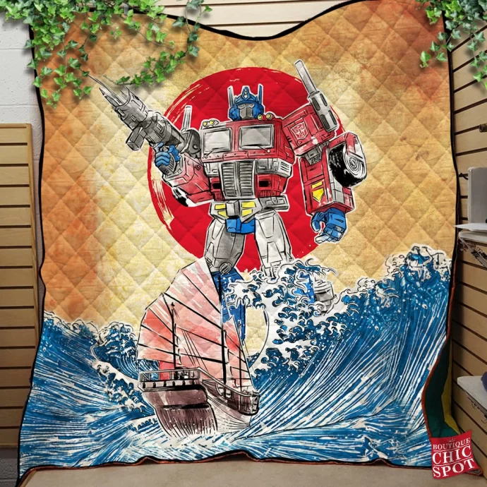 Optimus Prime Quilt Blanket