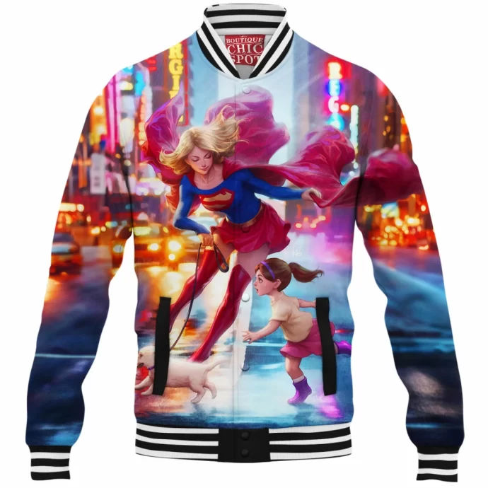 Supergirl Baseball Jacket