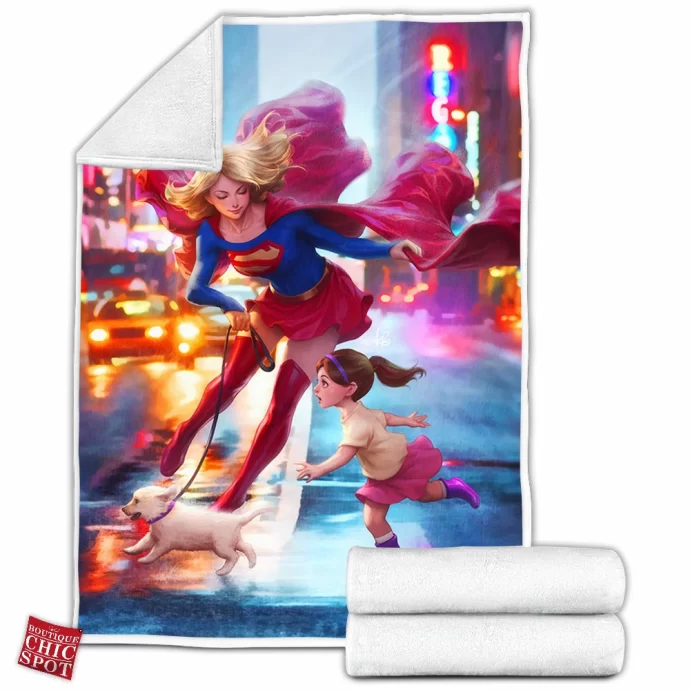 Supergirl Fleece Blanket