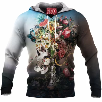 Skull Fleece-Hoodie