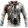 Zebra Fleece-Hoodie