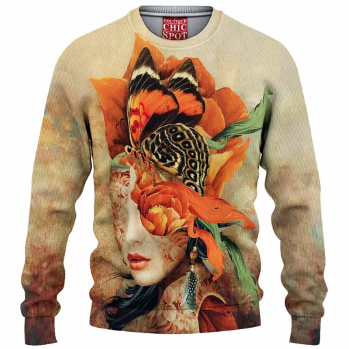 Butterfly Lady Knitted Sweater