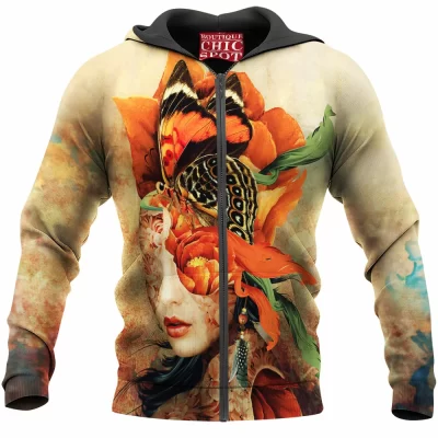 Butterfly Zip-Hoodie