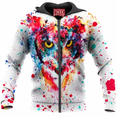 Owl Zip-Hoodie
