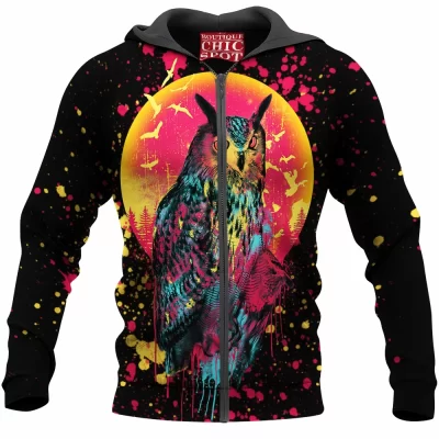 Owl Zip-Hoodie