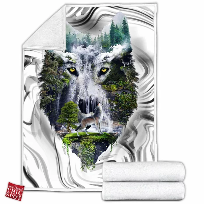 Wolves Fleece Blanket