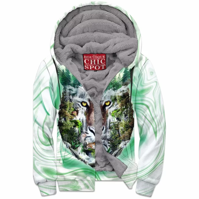 Tiger Zip Fleece Hoodie