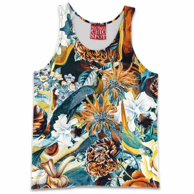 Bird Tank-Top, Flower Tank-Top