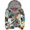 Bird Zip-Fleece-Hoodie, Flower Zip-Fleece-Hoodie