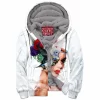 Bird Zip-Fleece-Hoodie, Flower Zip-Fleece-Hoodie