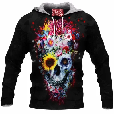 Skull Fleece-Hoodie