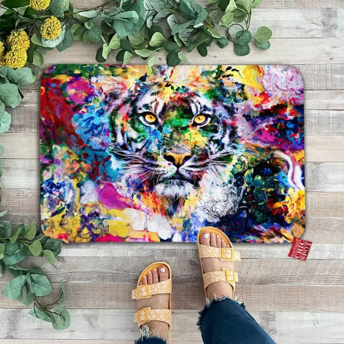 Watercolor Tiger Doormat