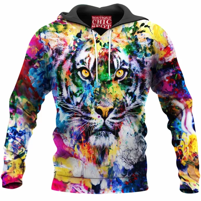 Watercolor Tiger Hoodie