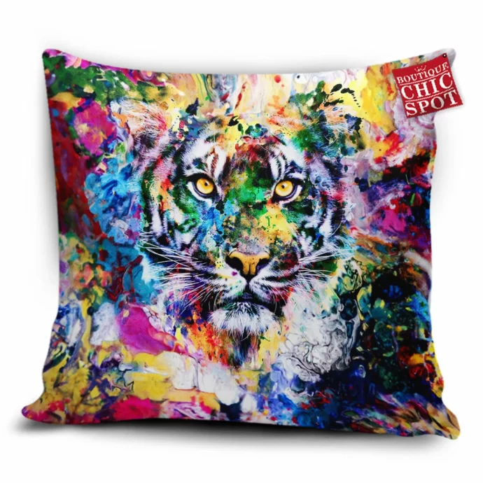 Watercolor Tiger Pillow Cover