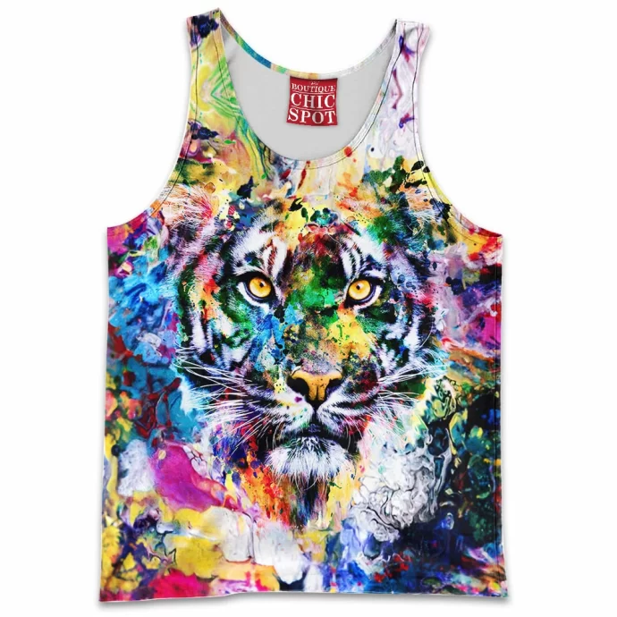 Watercolor Tiger Tank Top