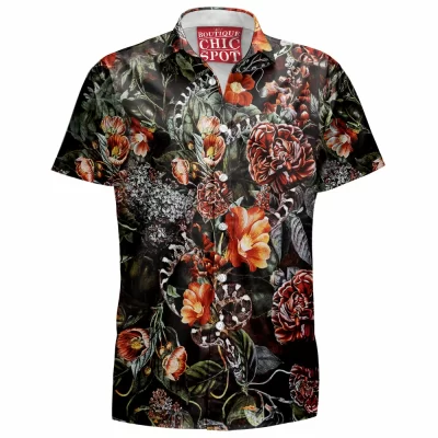 Snake Hawaiian-Shirt, Flower Hawaiian-Shirt