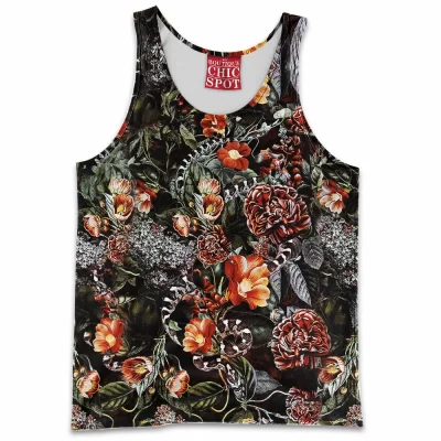Snake Tank-Top, Flower Tank-Top