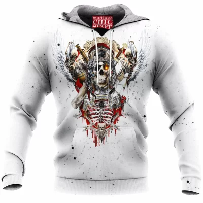 Skull Fleece-Hoodie