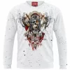 Abstract Sweatshirt, Skull Sweatshirt
