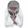 Skull Zip-Fleece-Hoodie