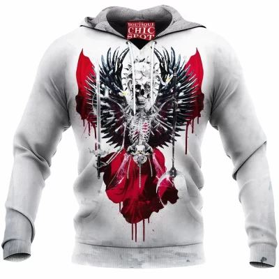 Skull Fleece-Hoodie