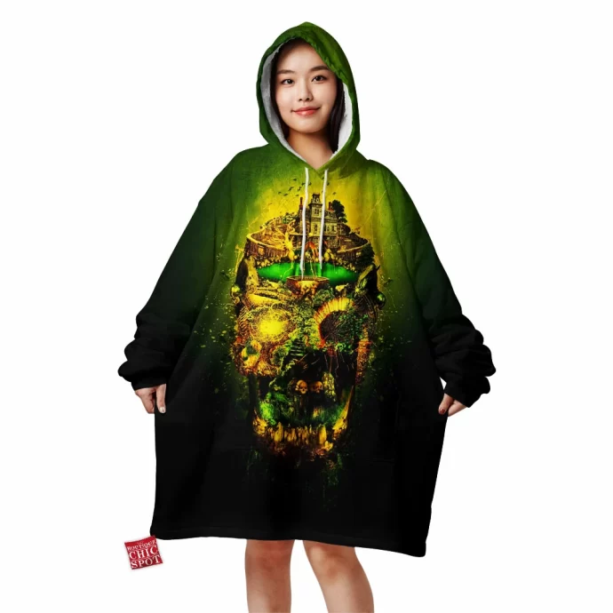 Haunted Skull Blanket Hoodie