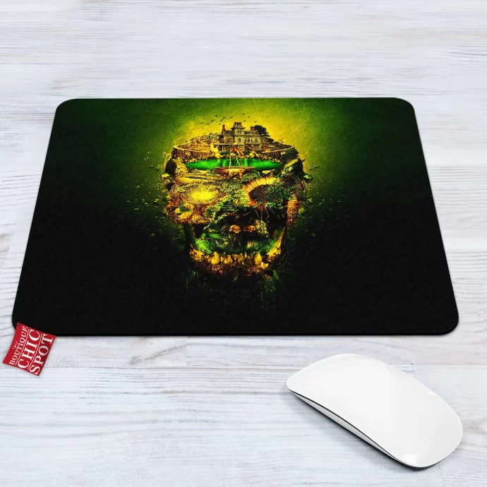 Haunted Skull Mouse Pad