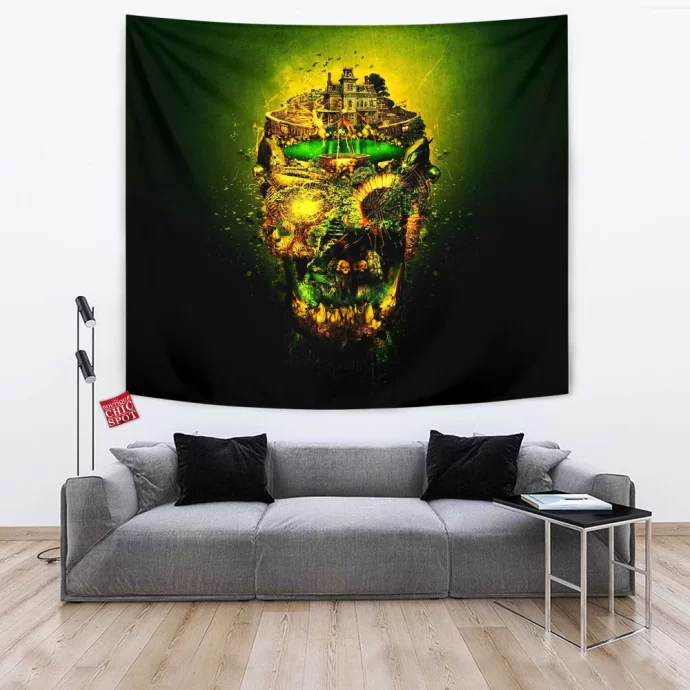 Haunted Skull Tapestry