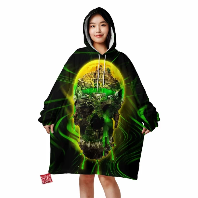 Haunted Skull Blanket Hoodie