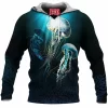 Jellyfish Fleece-Hoodie