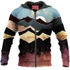 Abstract Zip-Hoodie
