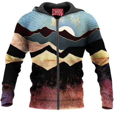 Abstract Zip-Hoodie