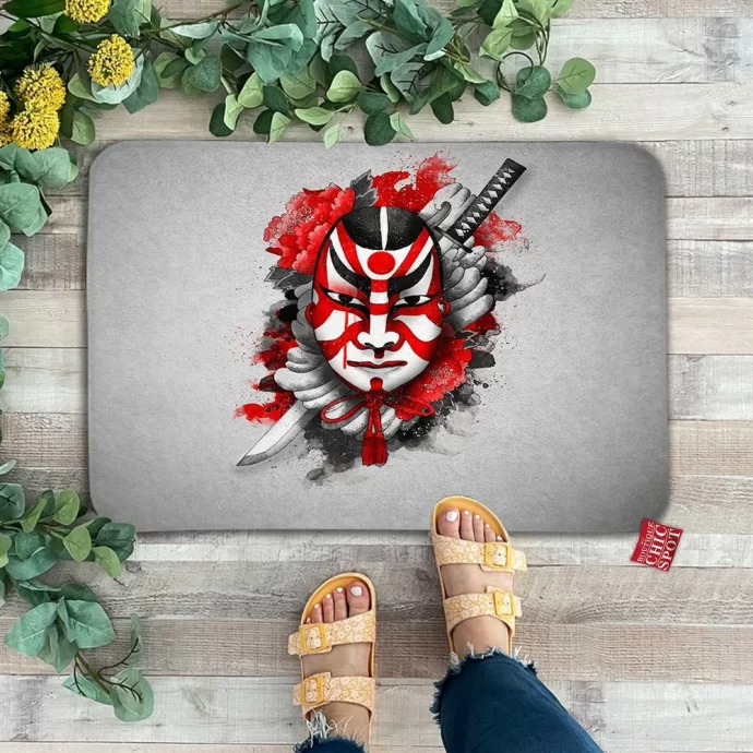 Samurai Kumadori Doormat