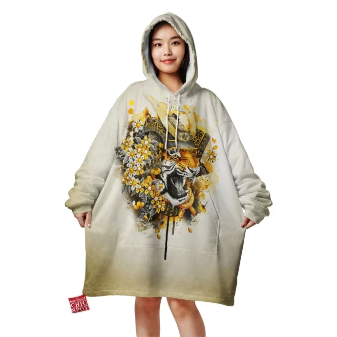 Tiger Samurai Blanket Hoodie