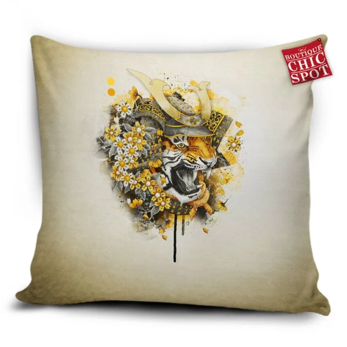 Tiger Samurai Pillow Cover