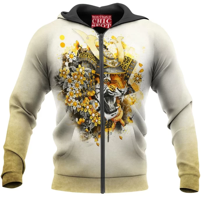 Tiger Samurai Zip Hoodie