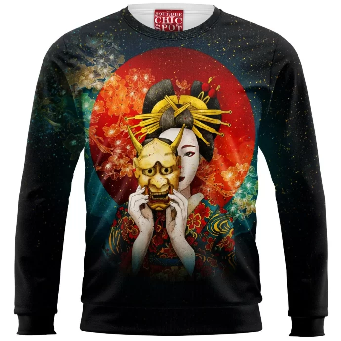 Geisha Mask Sweatshirt