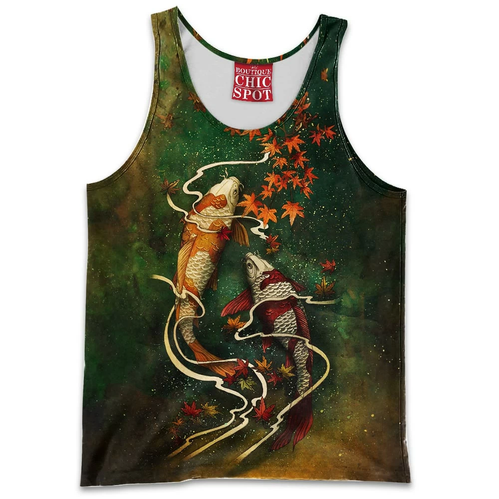 Autumn Tank-Top, Koi Tank-Top 1 N THAO Boutique 10733 Tank Top