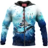 Whale Zip-Hoodie